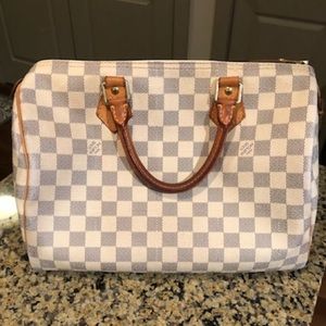 Louis Vuitton Speedy 35 Damier Azur Canvas